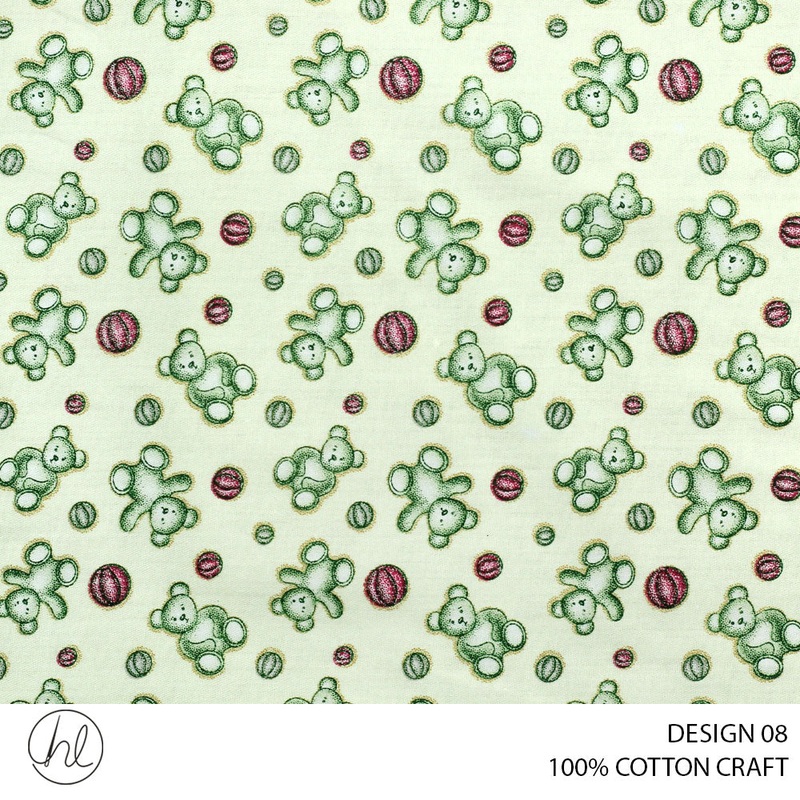 100% COTTON CRAFT DESIGN 08 150CM WIDE PER M