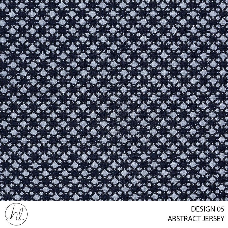 ABSTRACT JERSEY 51 NAVY 150CM PER M