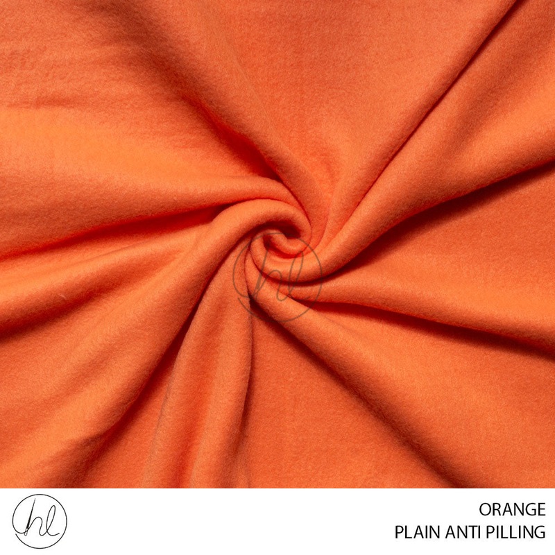 ANTI PILLING PLAIN 150CM ORANGE ROLL 001 PIECE