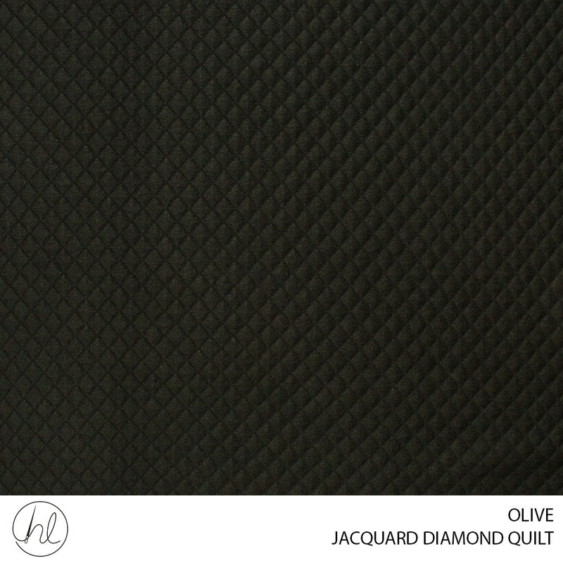 Jacquard Diamond Quilt 56 Olive 150cm Per M