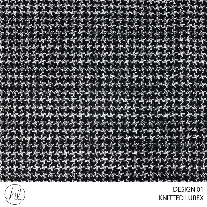 Knitted lurex 51 black 150cm per m