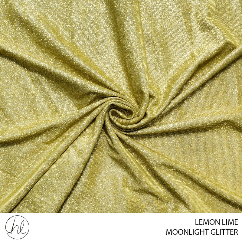 Moonlight Glitter 51 Lemon Lime 140cm Per M
