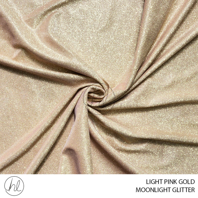 Moonlight Glitter 51 Light Pink Gold 140cm Per M