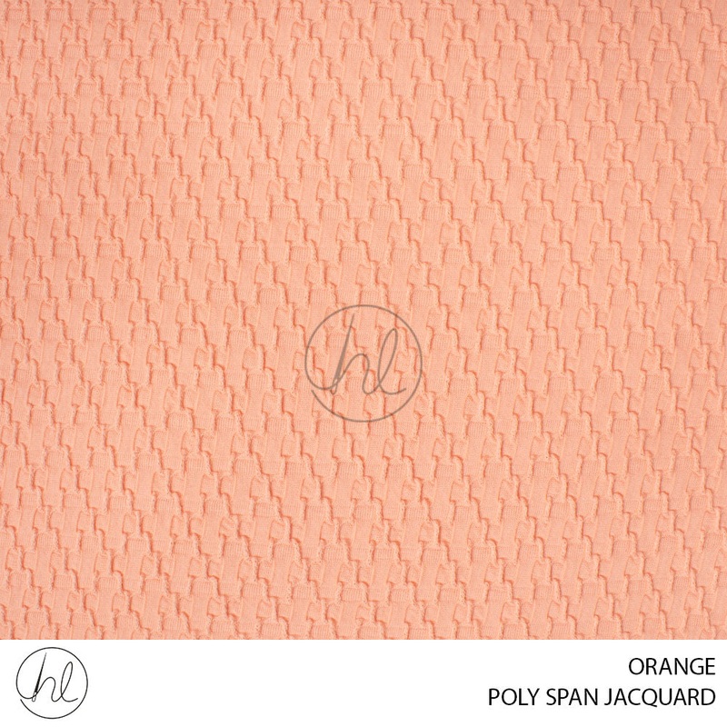 POLY SPAN JACQUARD HONEYCOMB 51 ORANGE 150CM PER M