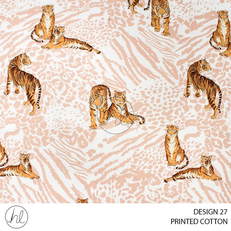 PRINTED COTTON BRONZE 51 MULTI 150CM PER M
