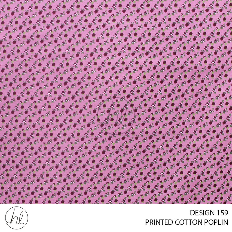 PRINTED COTTON POPLIN 51 PINK 112CM PER M