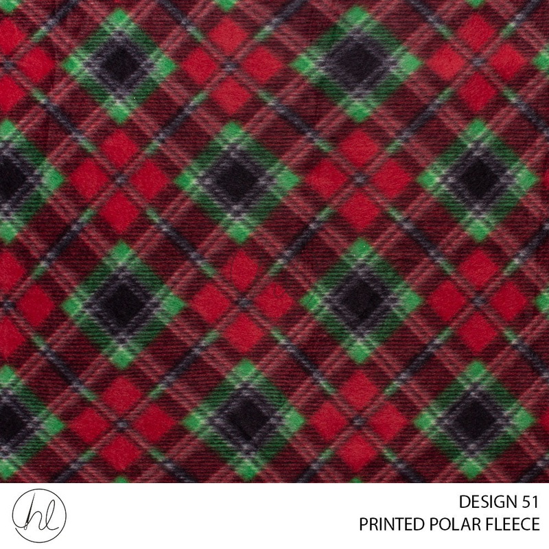 PRINTED POLAR FLEECE 56 RED 150CM PER M