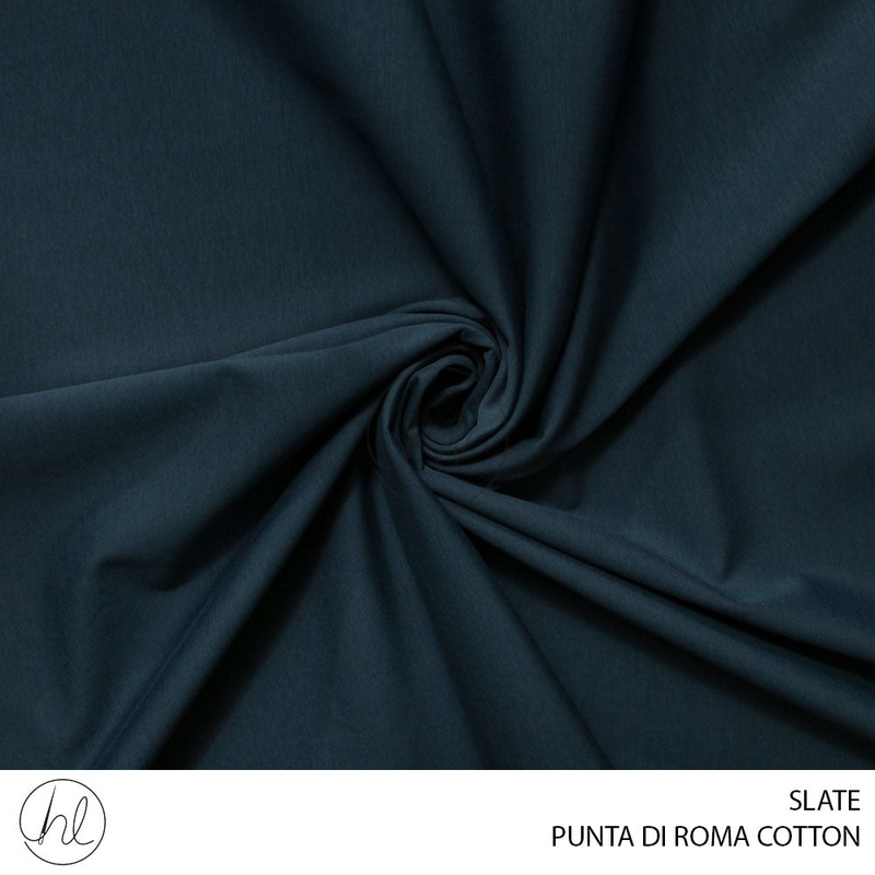 Punta di roma cotton 51 slate 150cm per m