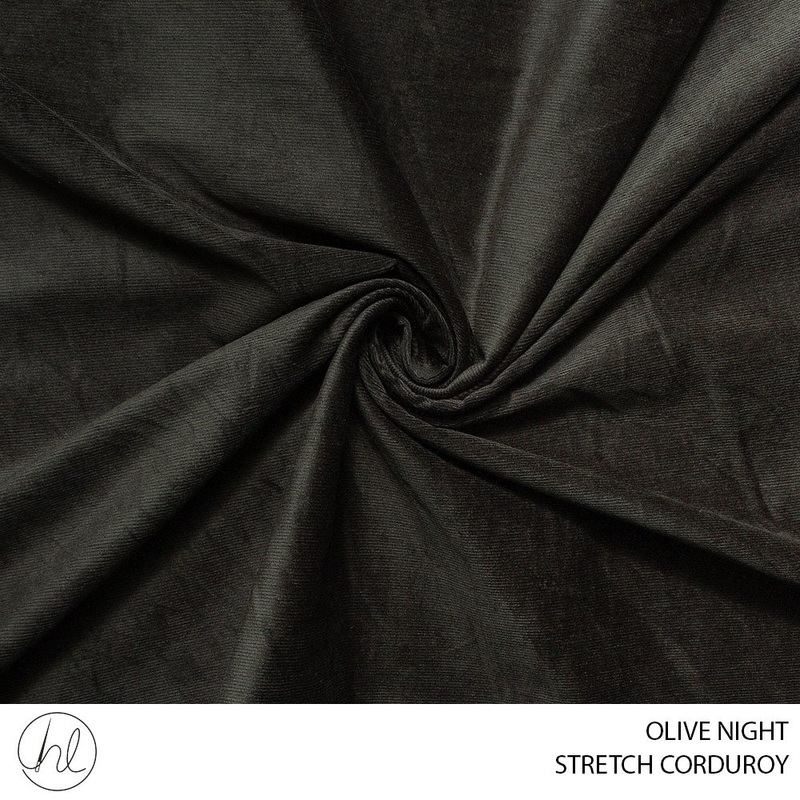 STRETCH CORDUROY 51 OLIVE NIGHT 150CM PER M