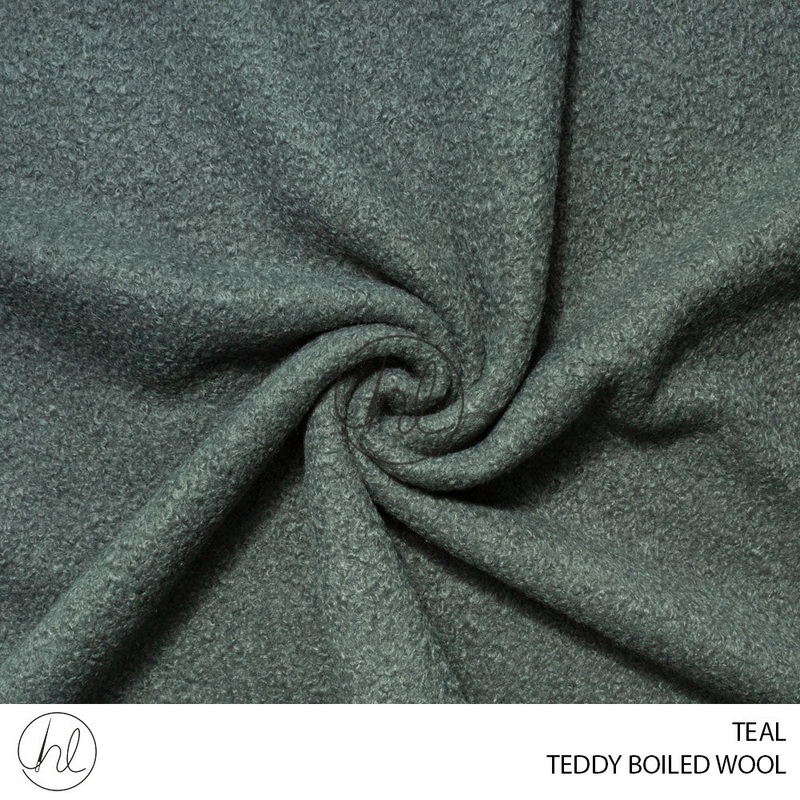 Teddy Boiled Wool 56 Teal 150cm Per M