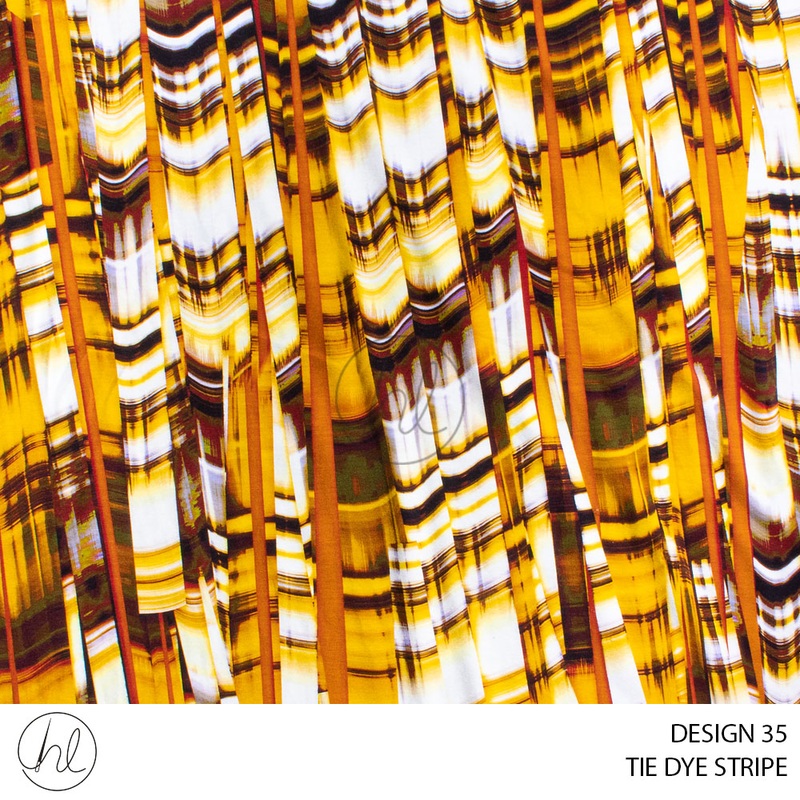 TIE DYE STRIPE 51 RUST 150CM PER M