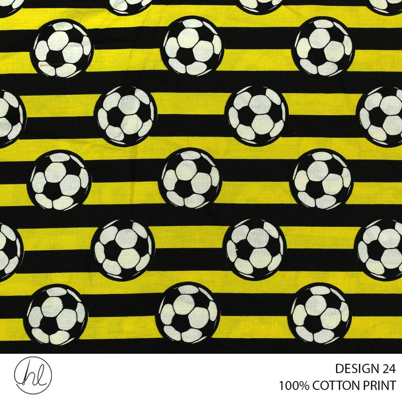100% COTTON PRINT DESIGN 24 150CM WIDE PER M