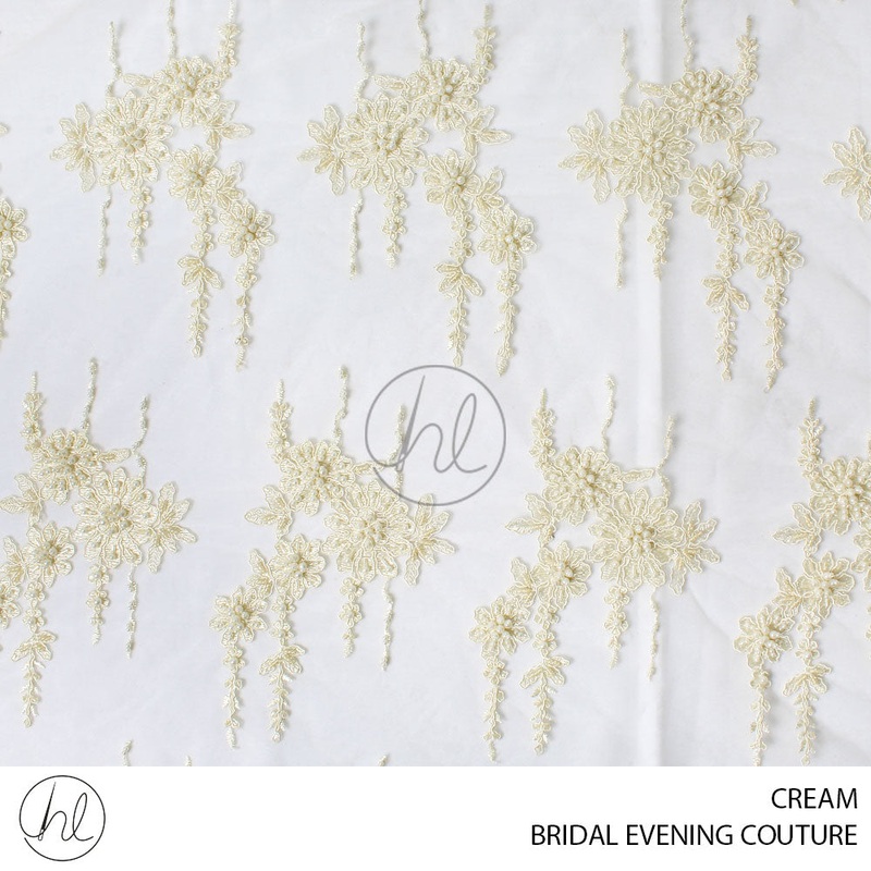 BRIDAL EVENING COUTURE 3 CREAM 135CM PER M