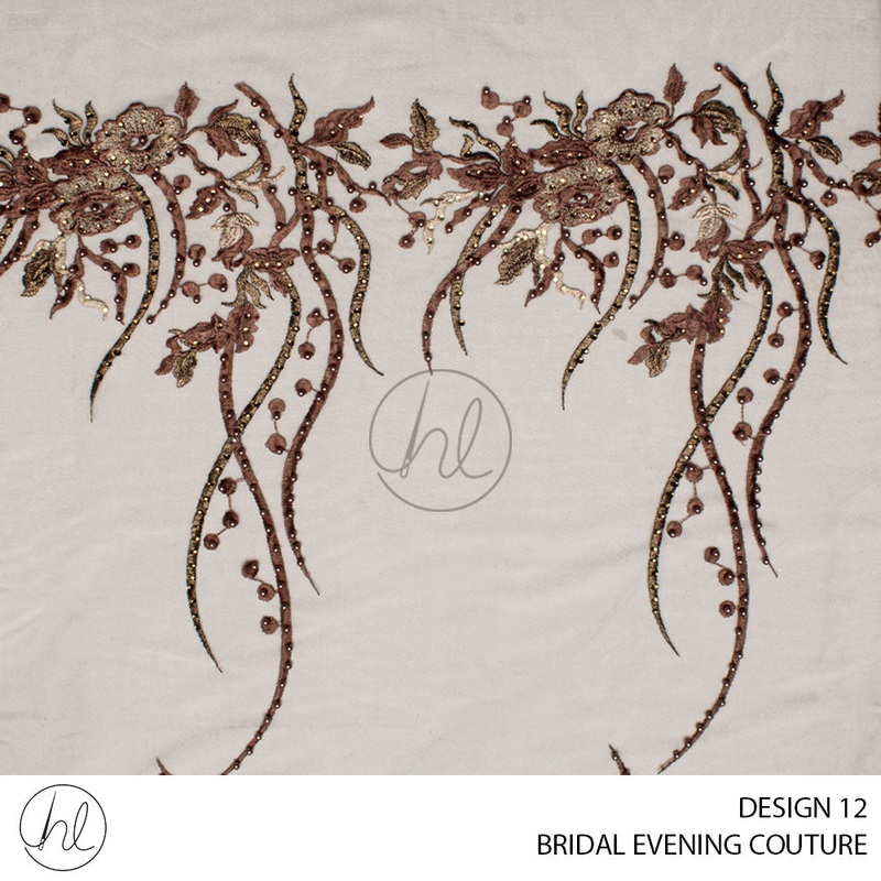 BRIDAL EVENING COUTURE  51 PER M DESIGN 12 BROWN COLLECTION 07
