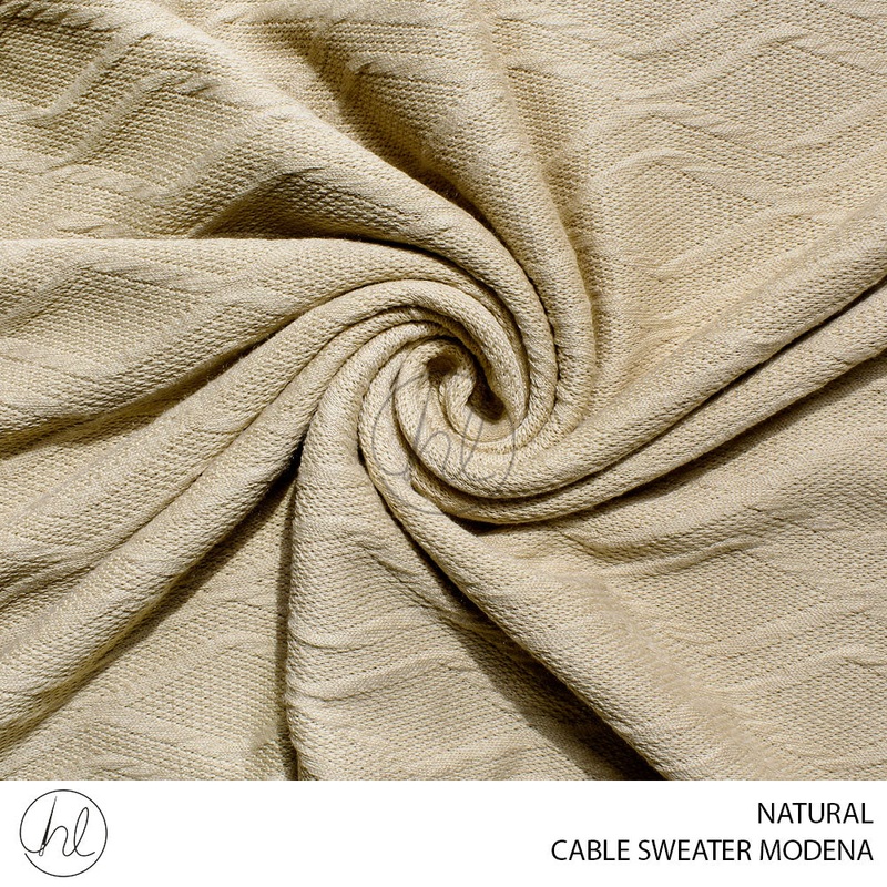 CABLE SWEATER MODENA DESIGN 04 NATURAL 51 150CM PER M