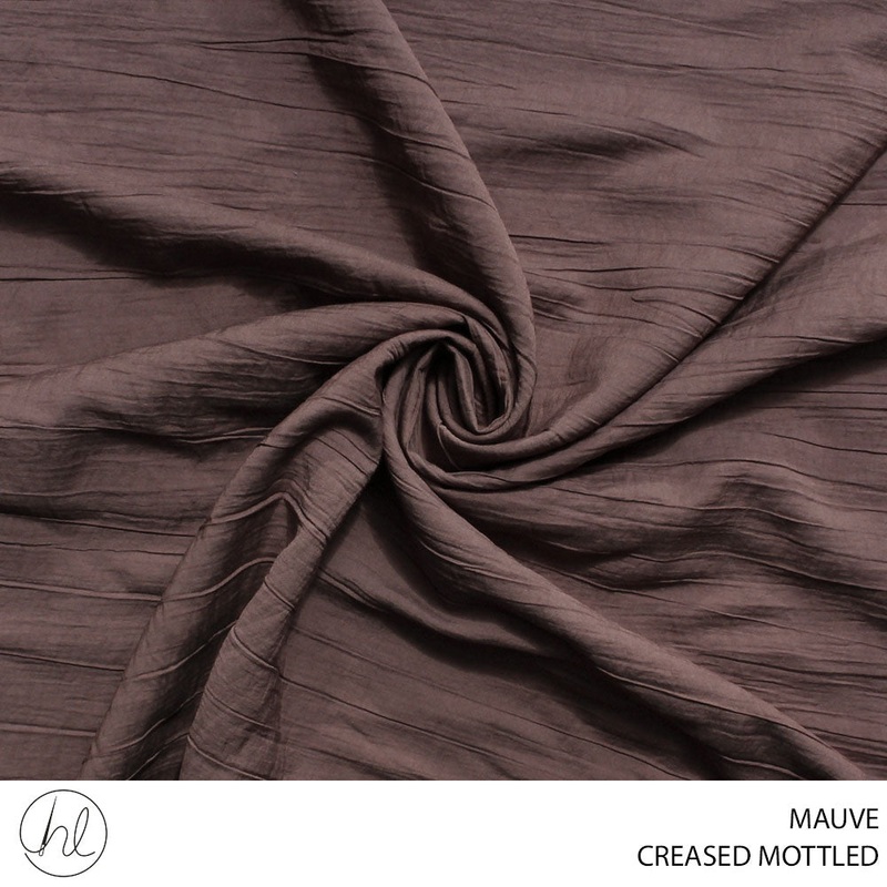 CREASED MOTTLED NR FABRIC 150CM MAUVE ROLL ROLL 001