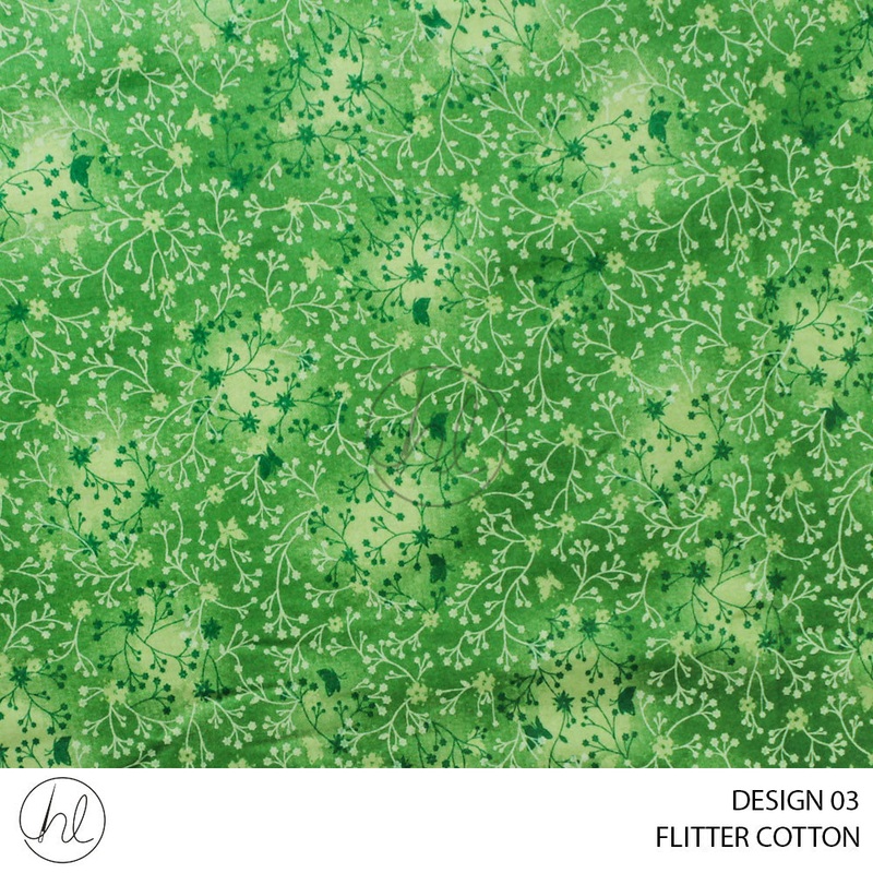 FLUTTER COTTON 781 EMERALD 150CM PER M