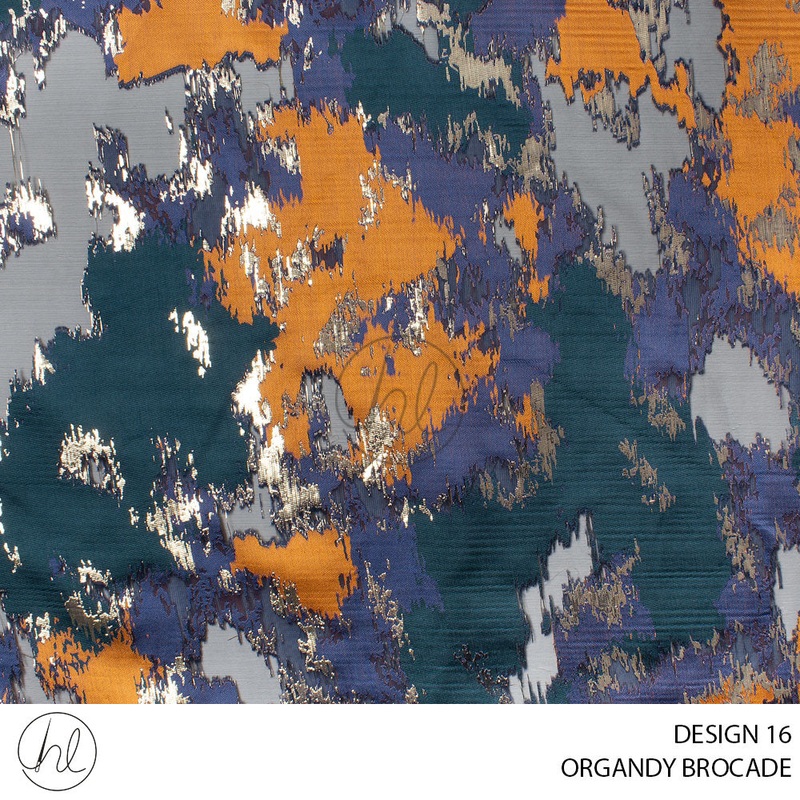 ORGANDY BROCADE 53 BLUE 150CM PER M