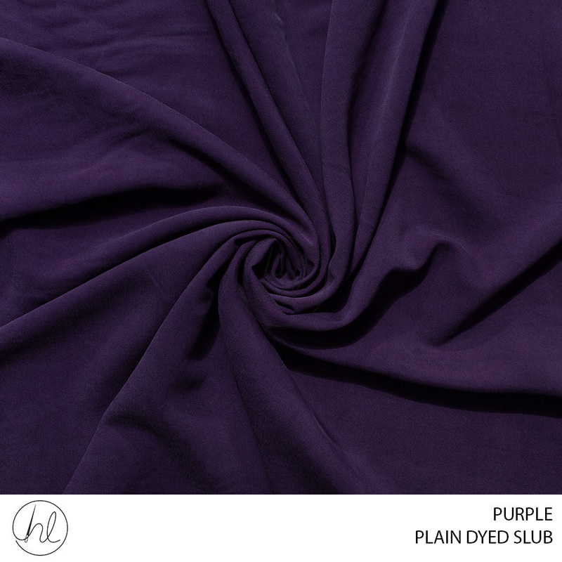 Plain dyed slub 51 purple 150cm per m