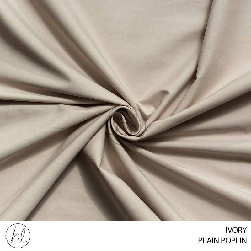 Plain Poplin 932 Ivory 150cm Per M