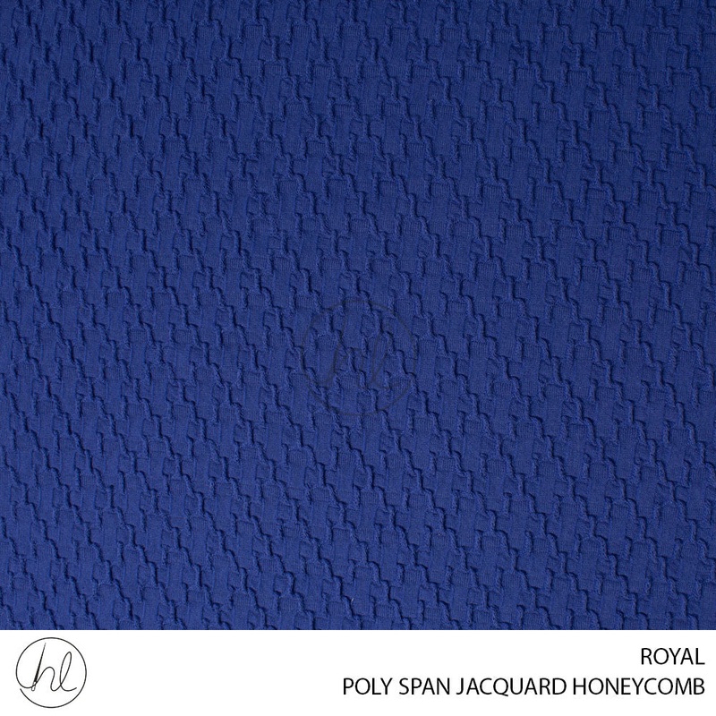 POLY SPAN JACQUARD HONEYCOMB 51 ROYAL 150CM PER M