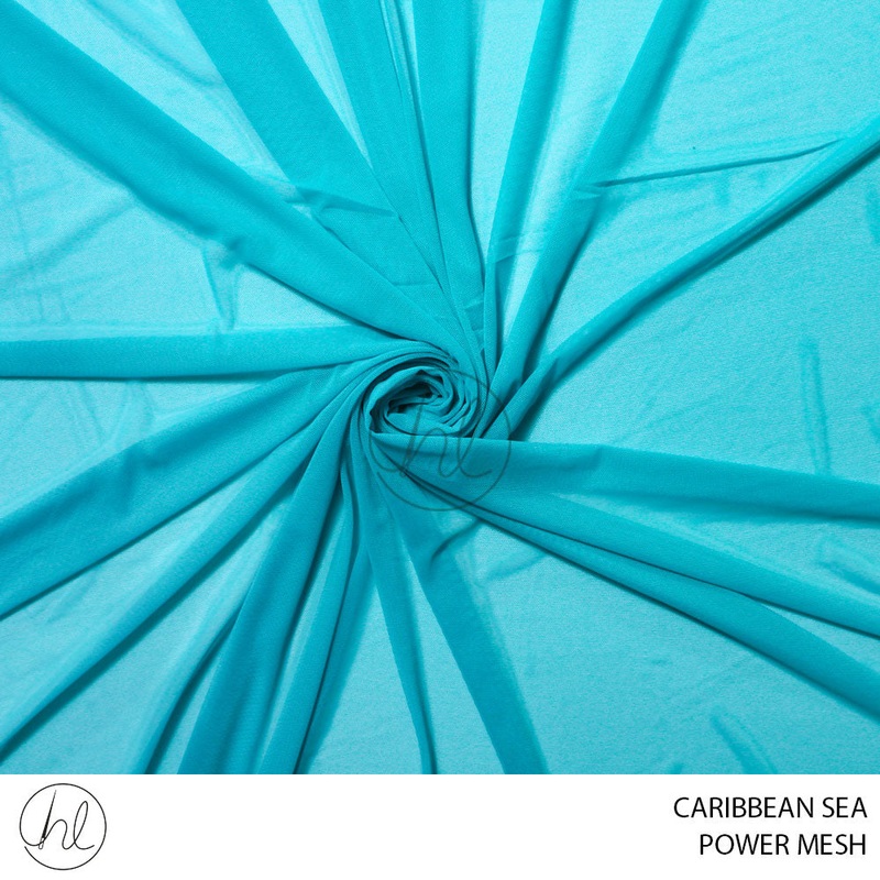 Power mesh 51 caribbean sea 150cm per m
