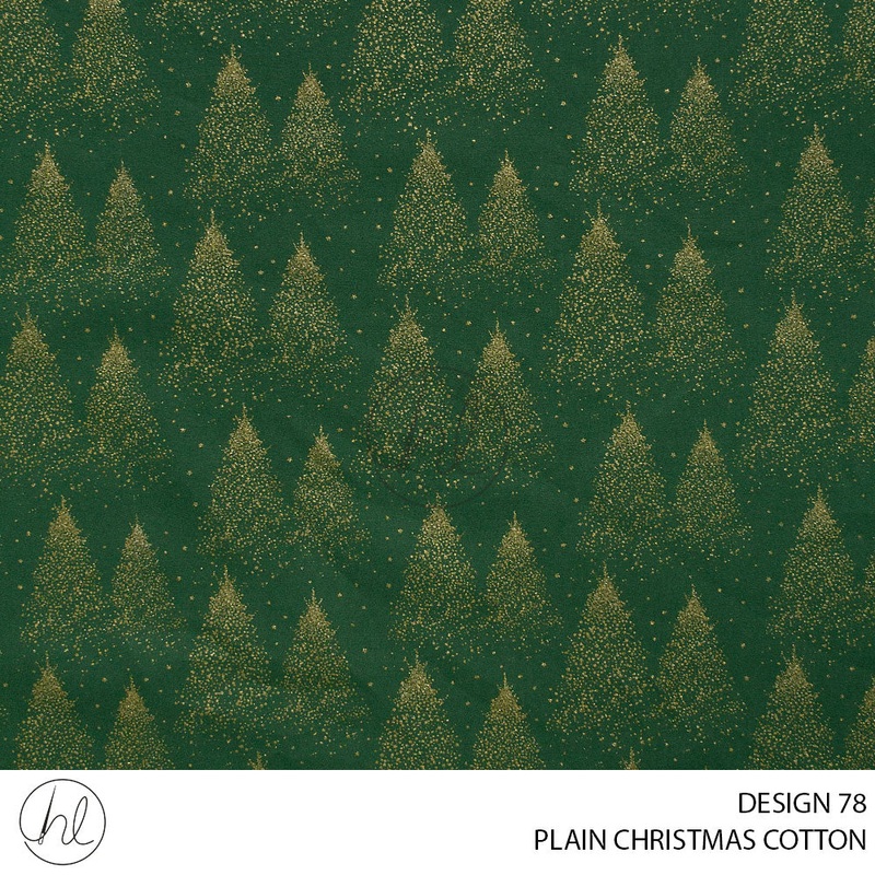 PRINTED CHRISTMAS COTTON DESIGN 100 51 EMERALD 145CM PER M