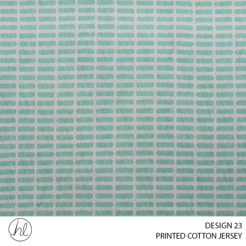 PRINTED COTTON JERSEY 9DESIGN 23 150CM WIDE PER M51