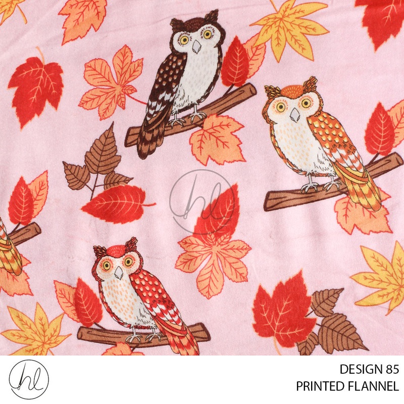 PRINTED FLANNEL 51 SWEET PINK 110CM PER M