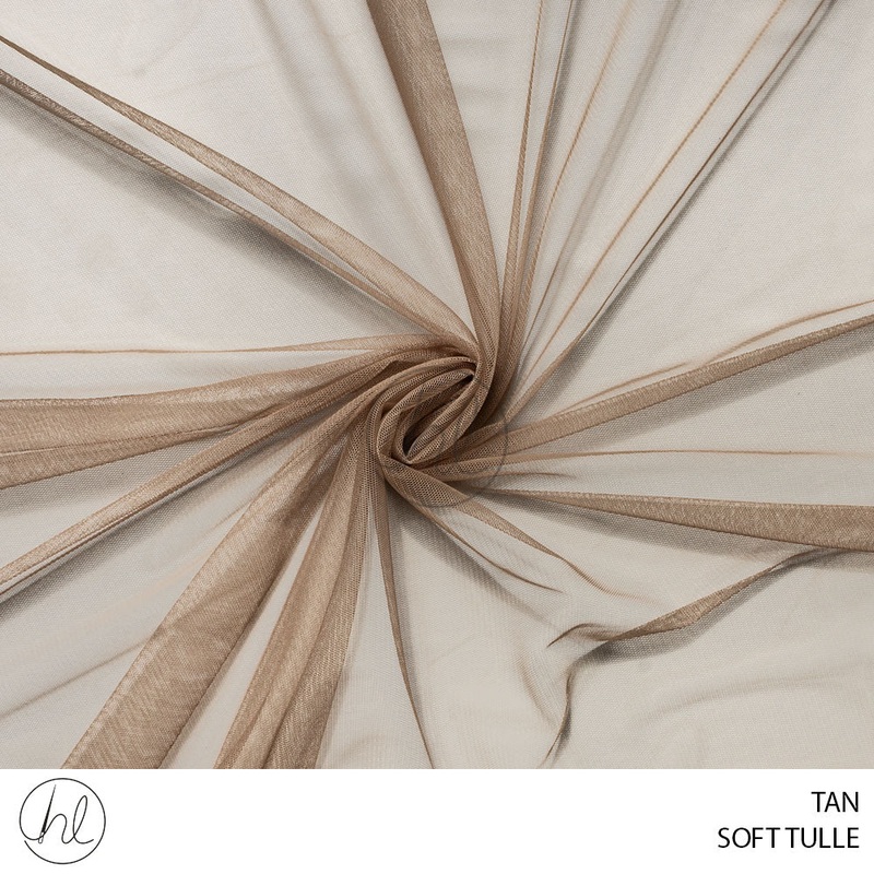 Soft Tulle 53 Tan 150cm Per M