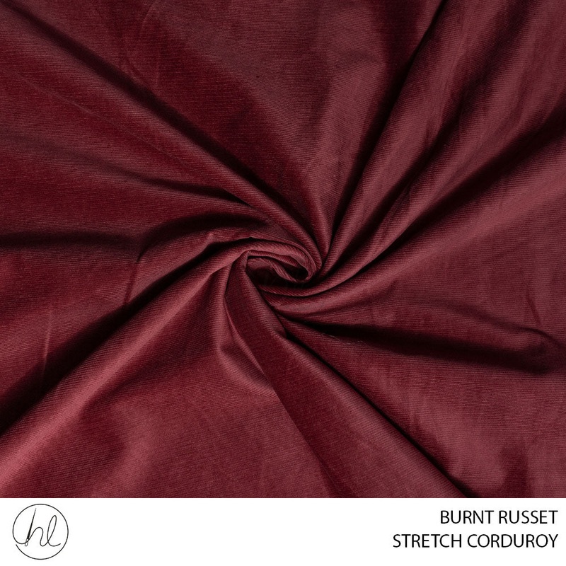 STRETCH CORDUROY 51 BURNT RUSSET 150CM PER M