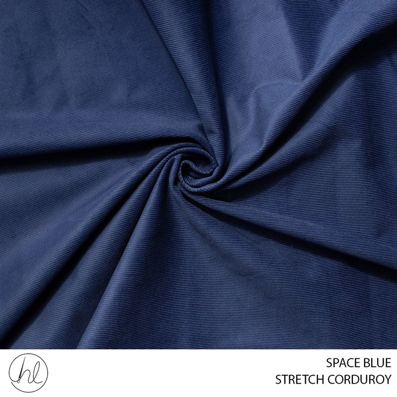 STRETCH CORDUROY 51 SPACE BLUE 150CM PER M