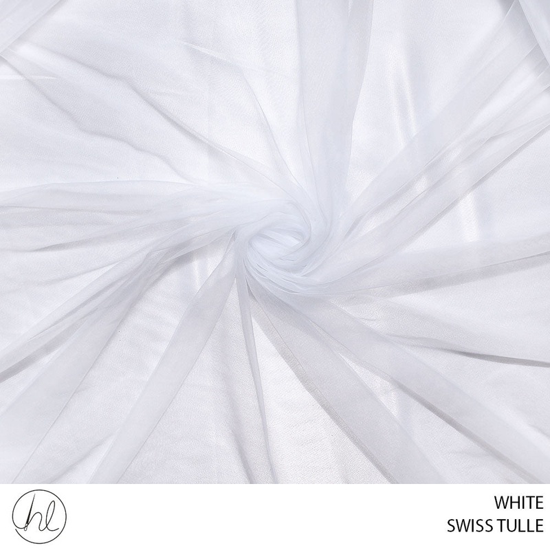 SWISS TULLE 53 WHITE 150CM PER M