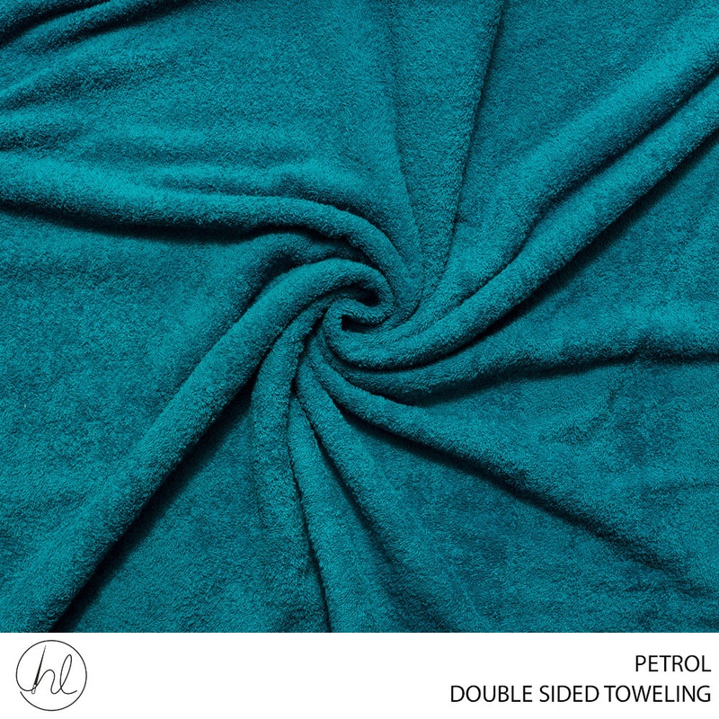 Toweling Dbl Sided Fabric 150cm petrol