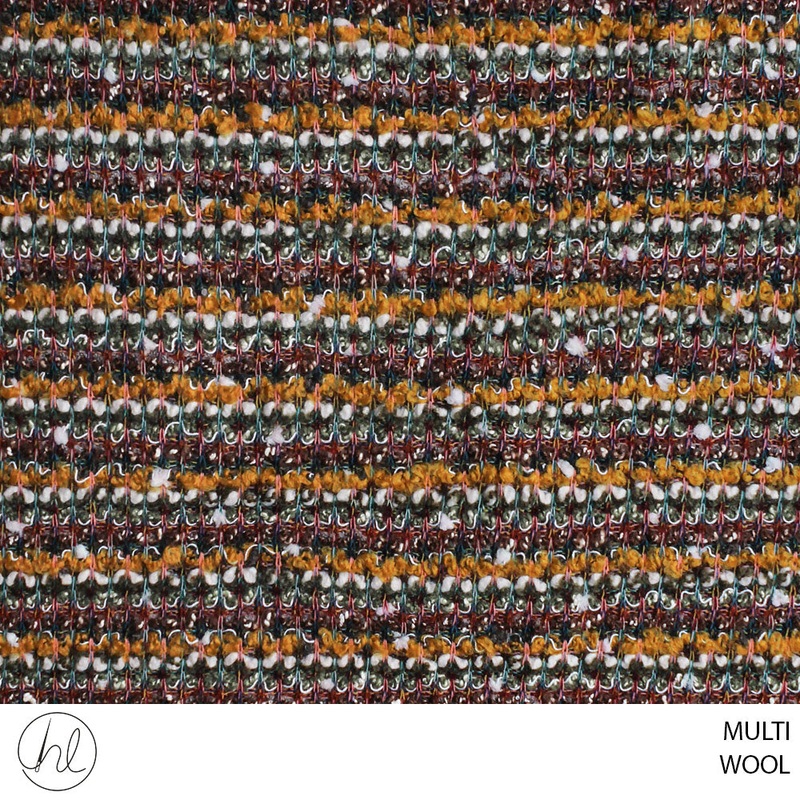 TWEED WOOL FABRIC51 MULTI 150CM PER M