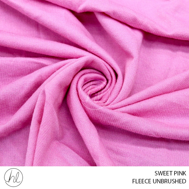 UNBRUSHED FLEECE PER M 51 SWEET PINK 150CM WIDE