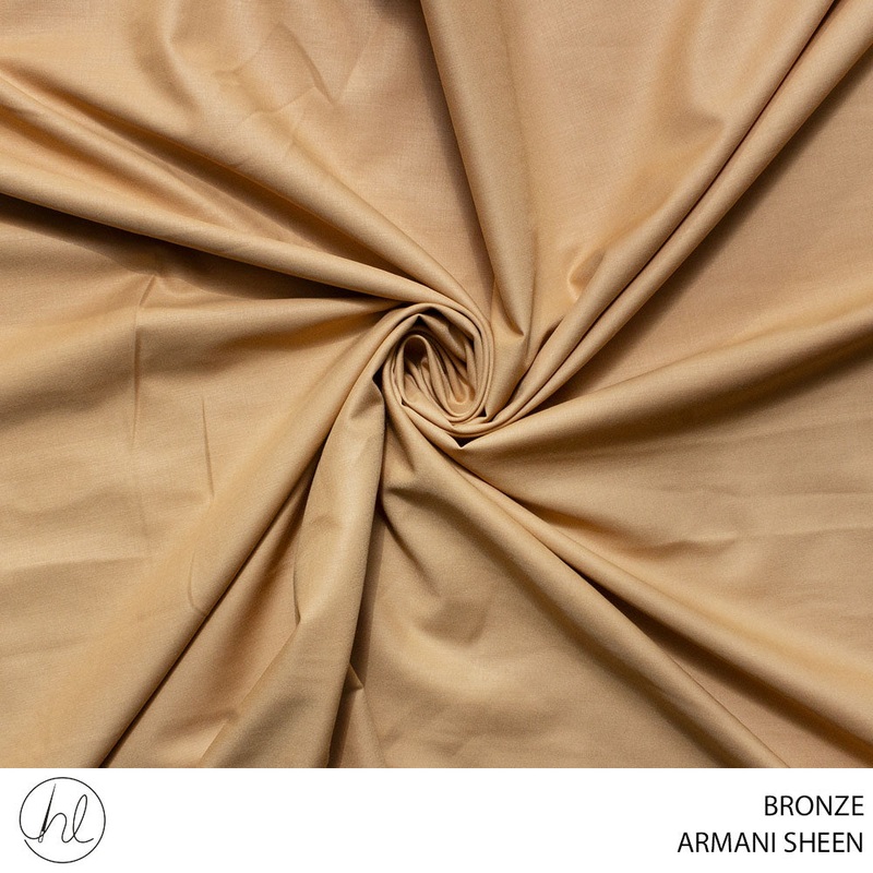 ARMANI SHEEN PLAIN KURTA FABRIC 150CM BRONZE ROLL ROLL 001