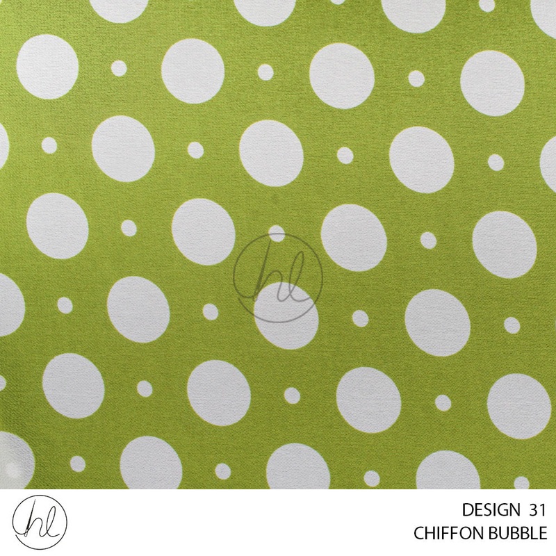 BUBBLE CHIFFON 51 PER M DESIGN 31 OLIVE 150CM WIDE