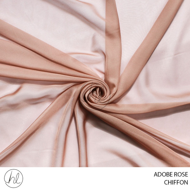 CHIFFON 51 ADOBE ROSE 150CM PER M