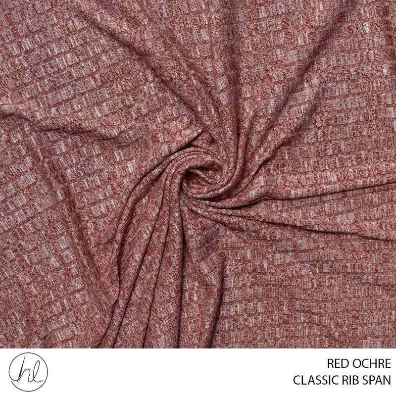CLASSIC RIB SPAN 51 RED OCHRE 150CM PER M