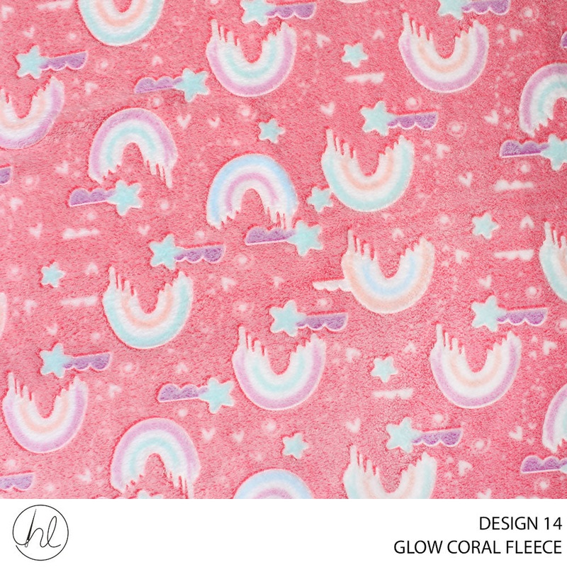 CORAL FLEECE PRT GLOW D#3