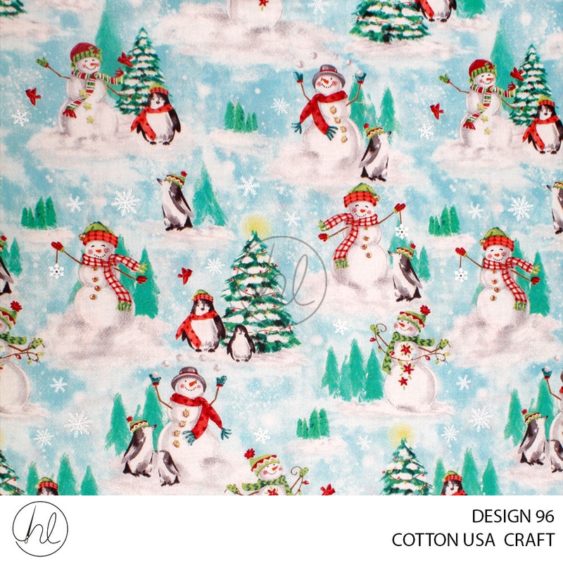 COTTON USA CRAFTS PER M ICE BLUE DESIGN 96 112CM WIDE