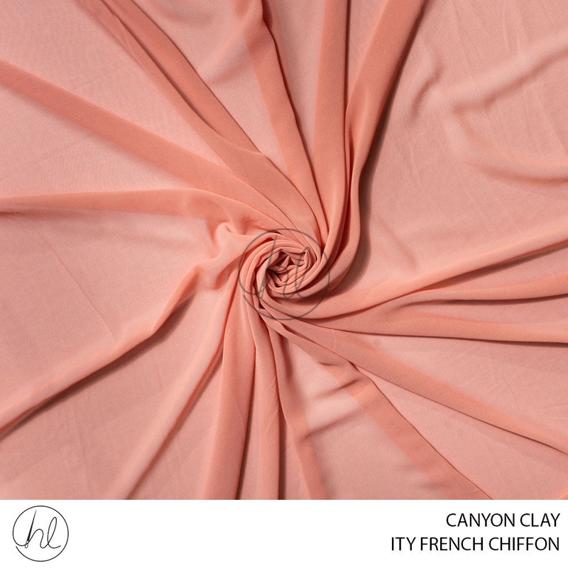 ITY FRENCH CHIFFON 51 CANYON CLAY 150CM PER M