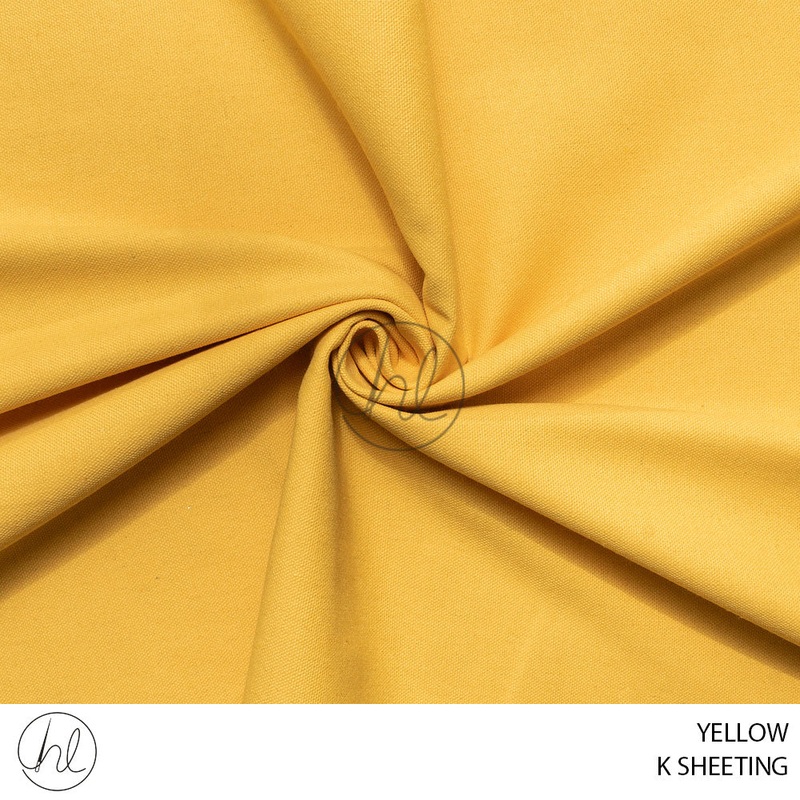 K Sheeting 56 Yellow 150cm Per M