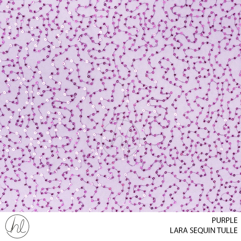 LARA SEQUIN TULLE 781 PURPLE 130CM PER M