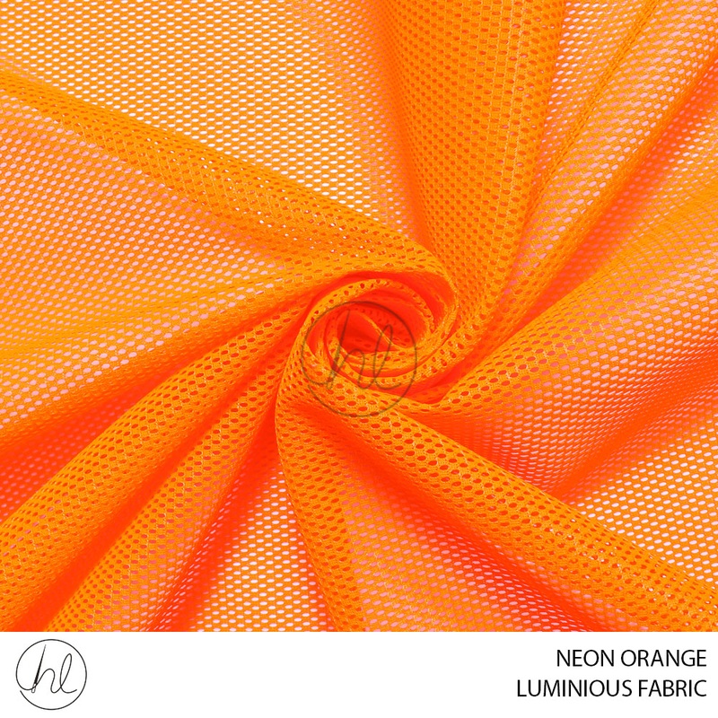 LUMINOUS FABRIC 139 NEON ORANGE 150CM PER M