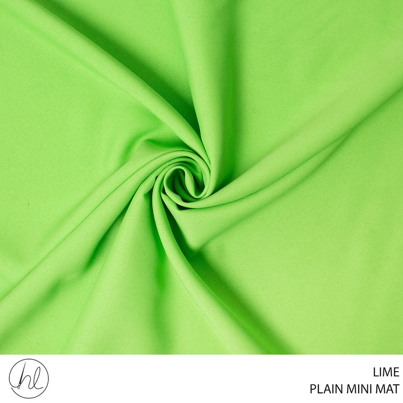 MINI MAT PLAIN FABRIC LIME 150CM