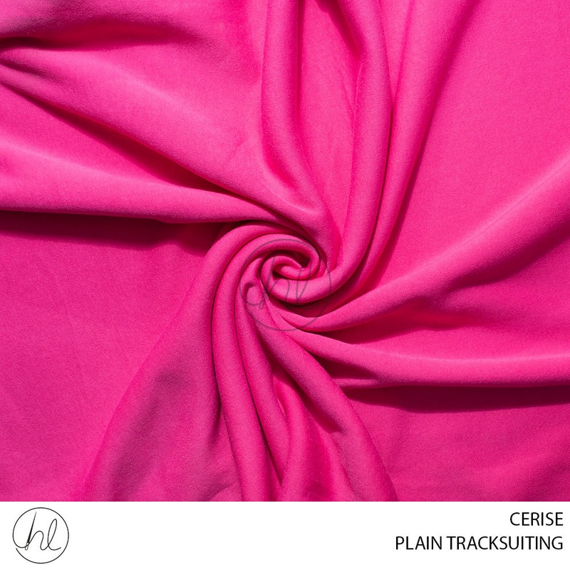 PLAIN TRACKSUITING 51 CERISE 150CM PER M