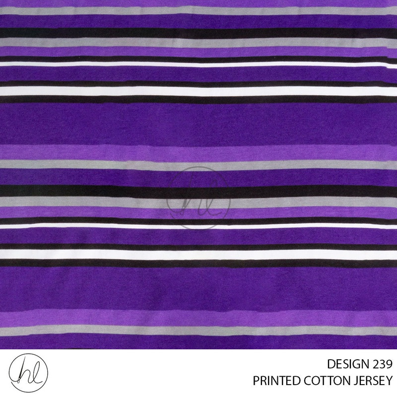 PRINTED COTTON JERSEY 51 PURPLE 150CM PER M