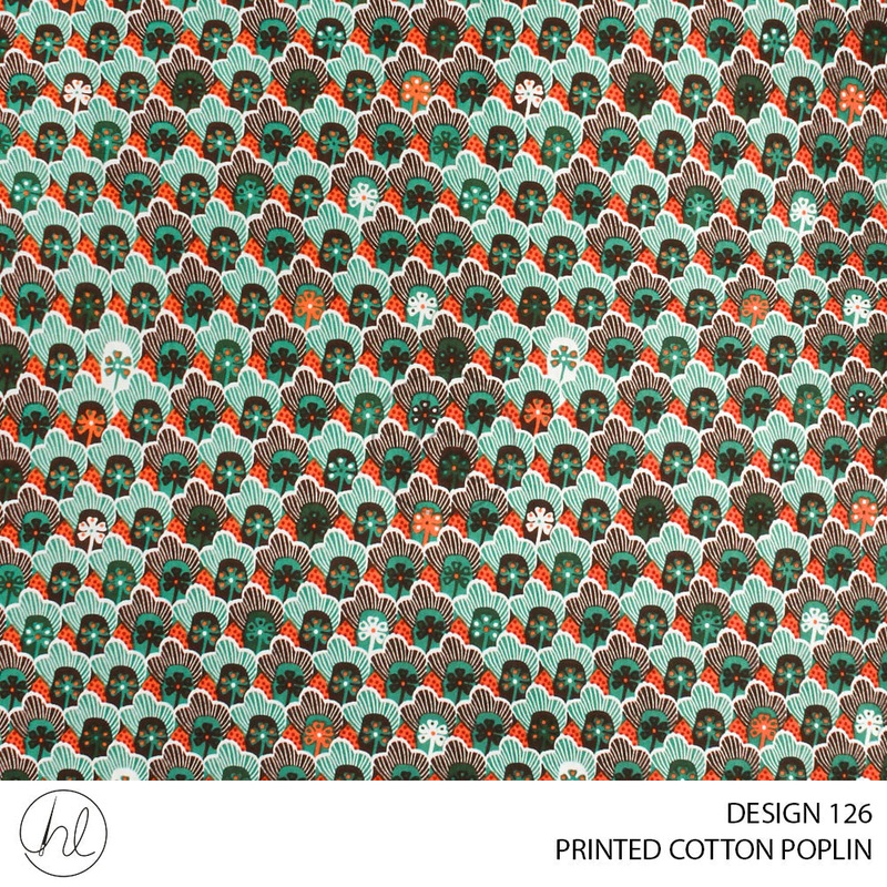 PRINTED COTTON POPLIN 51 MULTI 145CM PER M